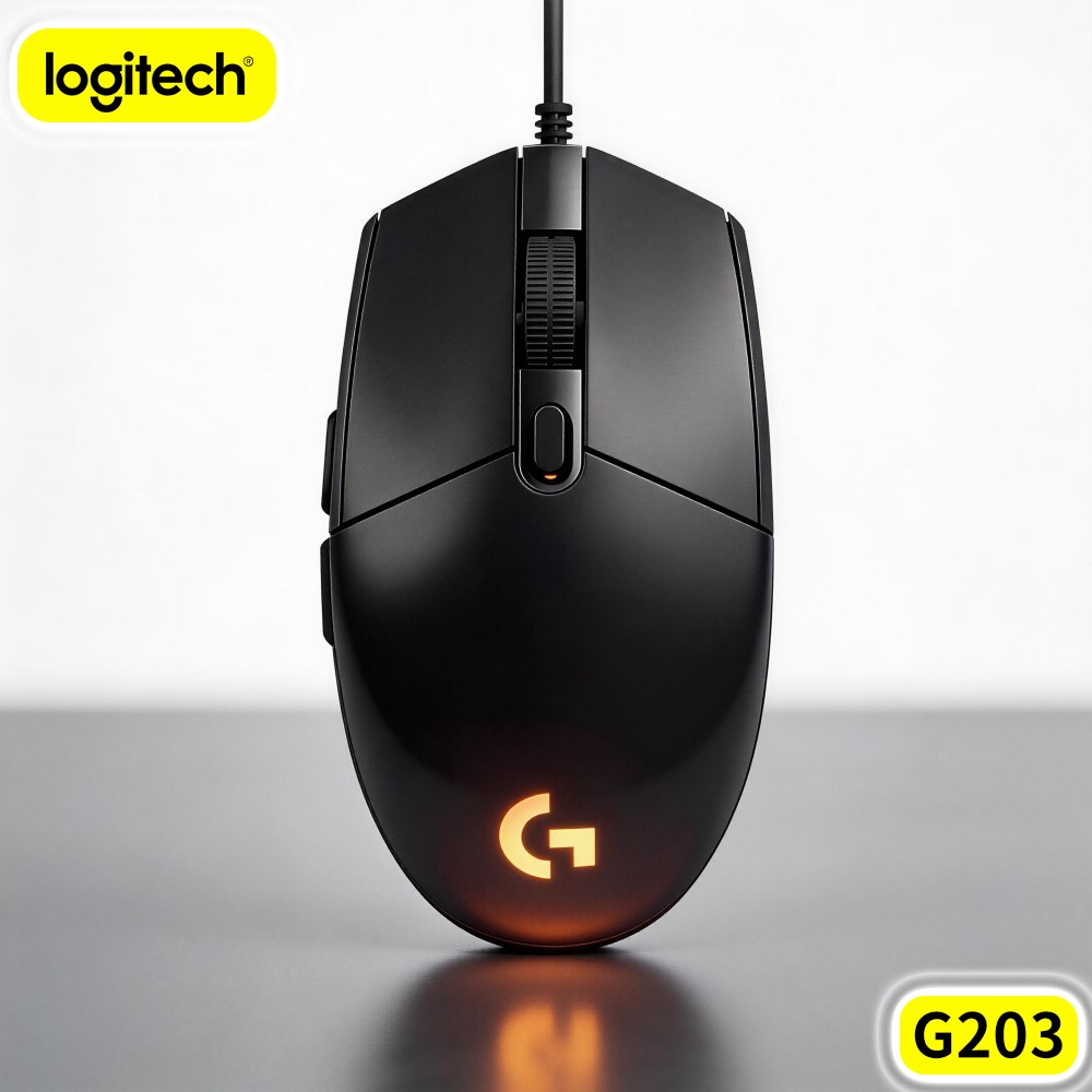 Logitech Mouse G203 - Logitech G203 Kabelgebundene Gaming-Maus Komfortabel für