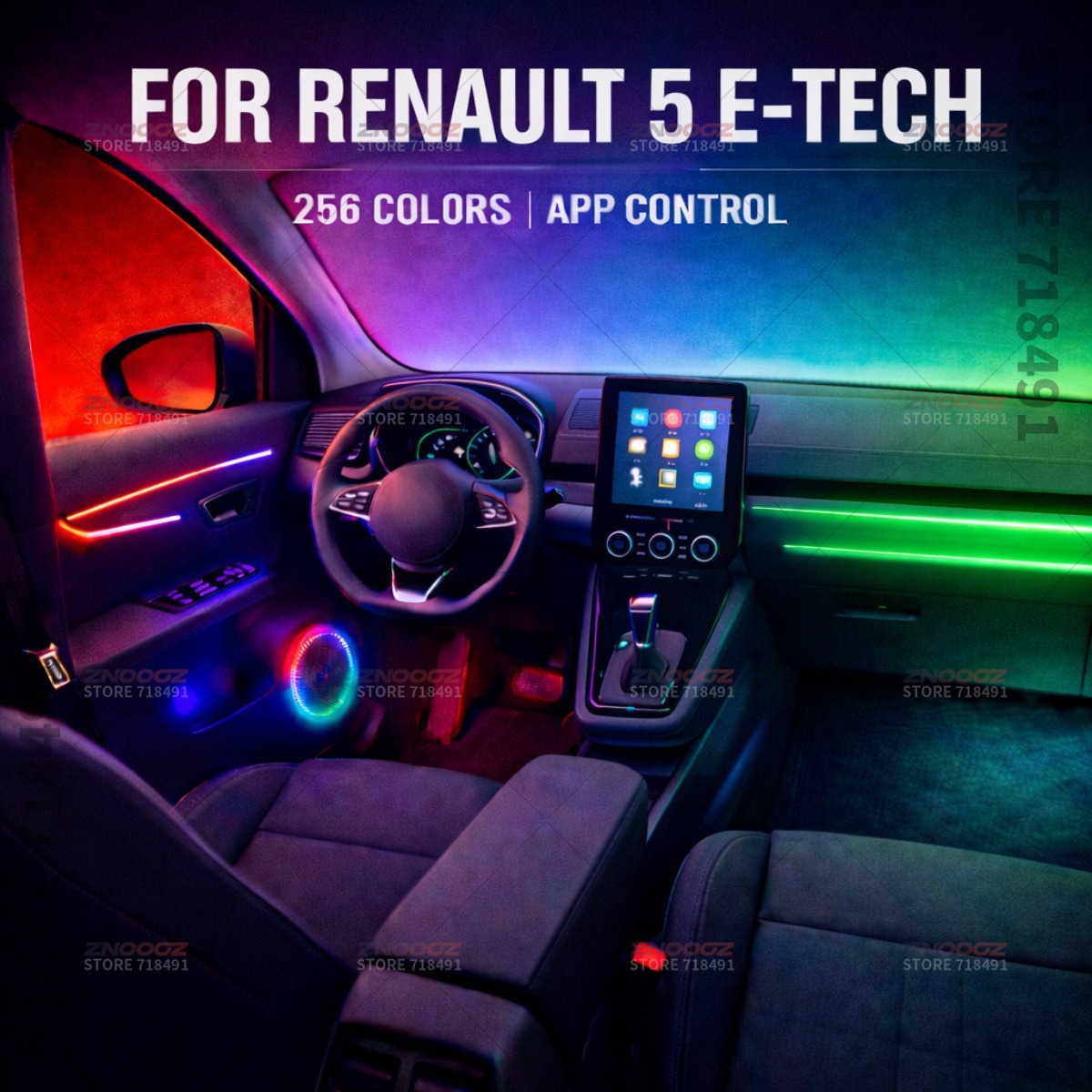 Tech Lighting Accessories - 22in1 RGB Auto Innen Acryl Auto