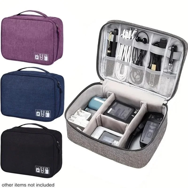 Tech Accessories For Travel - Elektronik-Organizer Reiseetui Wasserfeste Kabelorganizer-Tasche Tech-Geschenke Aufbewahrungstasche