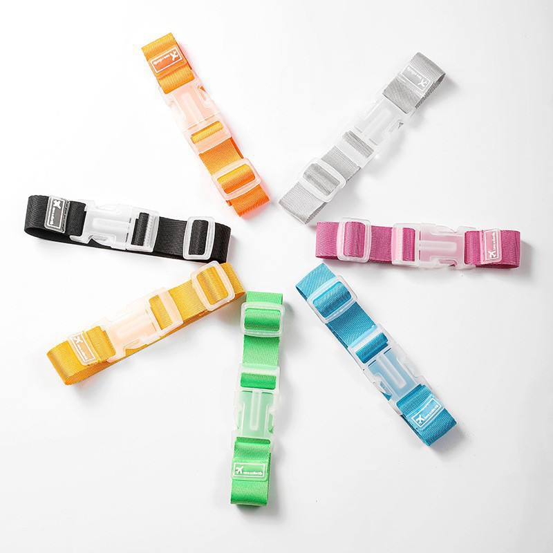 Tech Accessories For Travel - 2-teilige bunte, verstellbare Gepäckgurte aus Nylon,