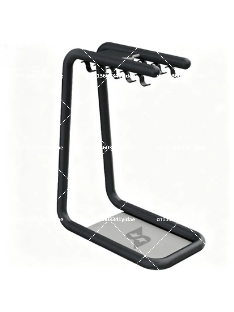 Tech Accessories - Edelstahl-Aufbewahrungsregal für Squat-Bankdrückstange, Fitness-Trainingszubehör, Organizer für