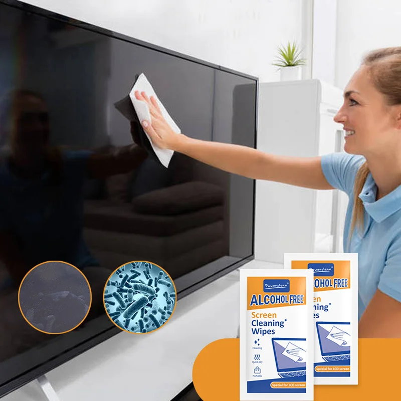 Screen Cleaner Spray - 40er-Pack PC-Reinigungstücher – Trocken- und Nasstücher