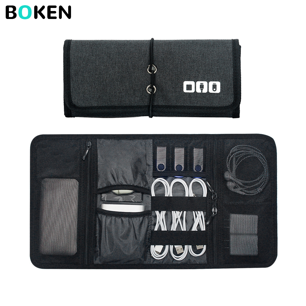 Tech Accessories For Travel - Tech-Organizer-Tasche Kabelaufbewahrung Reise-Elektronikzubehör-Beutel für Ladegerät Powerbank