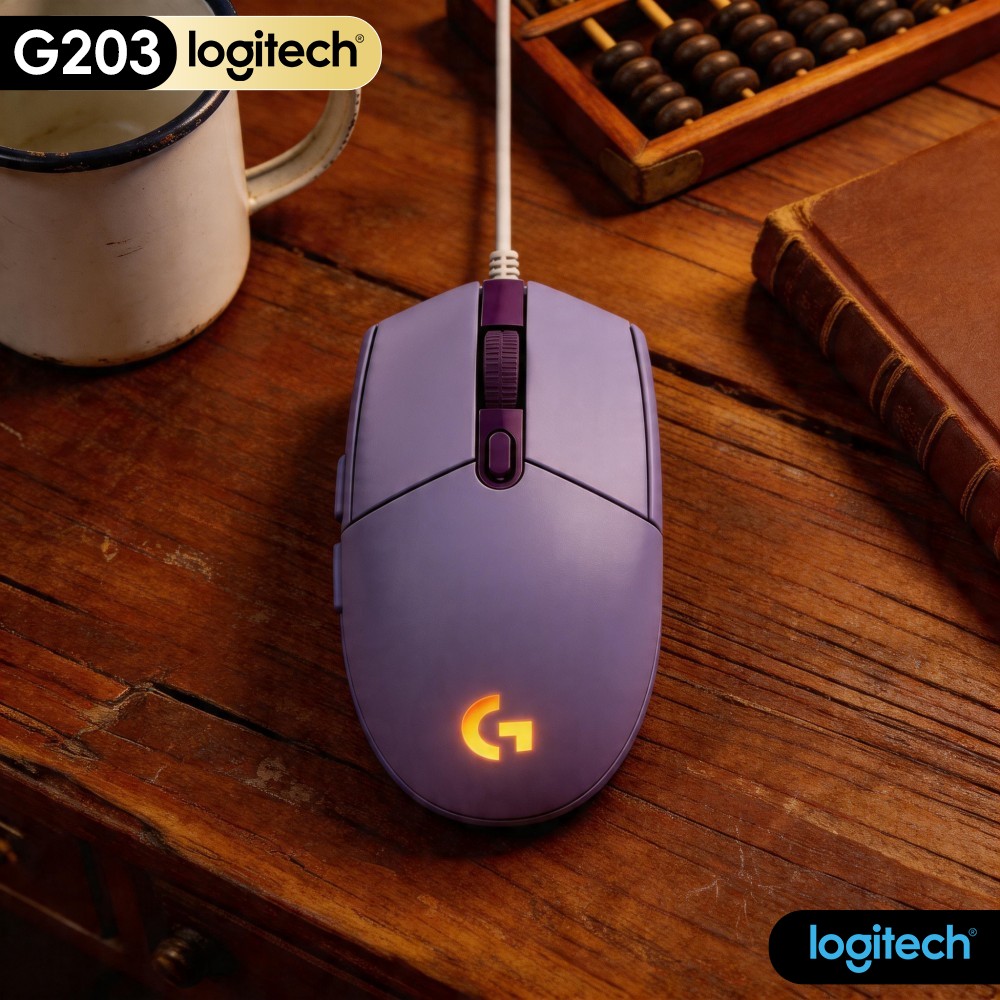 Logitech Mouse G203 - Logitech G203 Kabelgebundene Gaming-Maus, robustes Gehäuse,