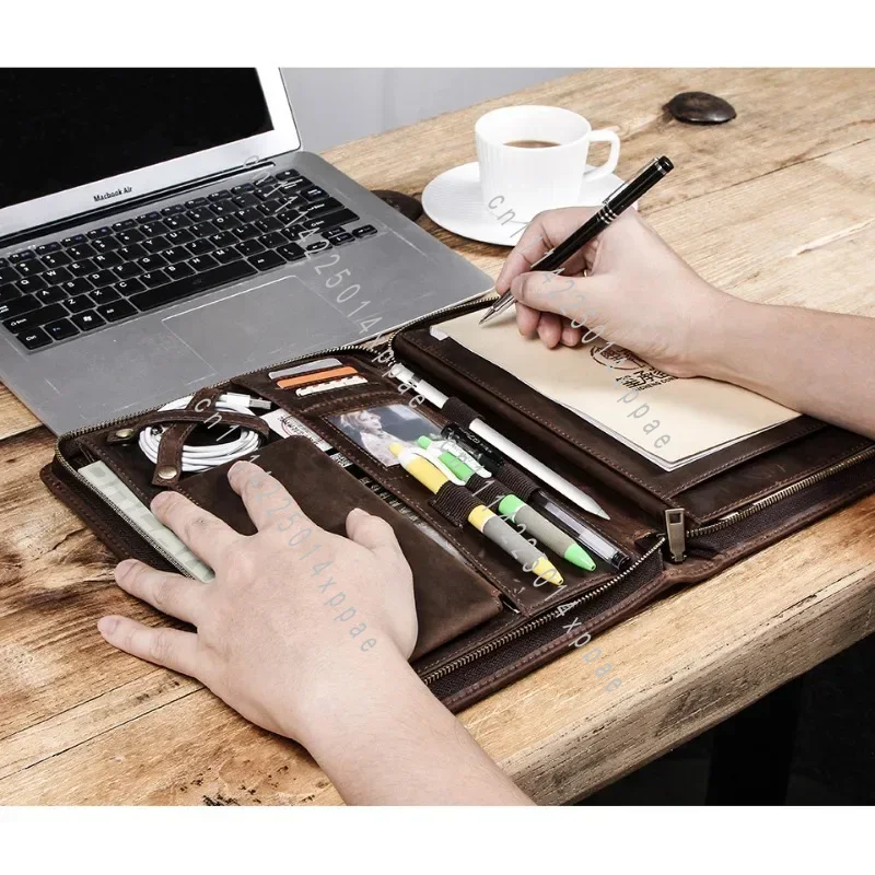 Tech Accessories For Ipad - Zubehör Leder-Tablet-Aufbewahrungstasche für iPad mit Stiftfach