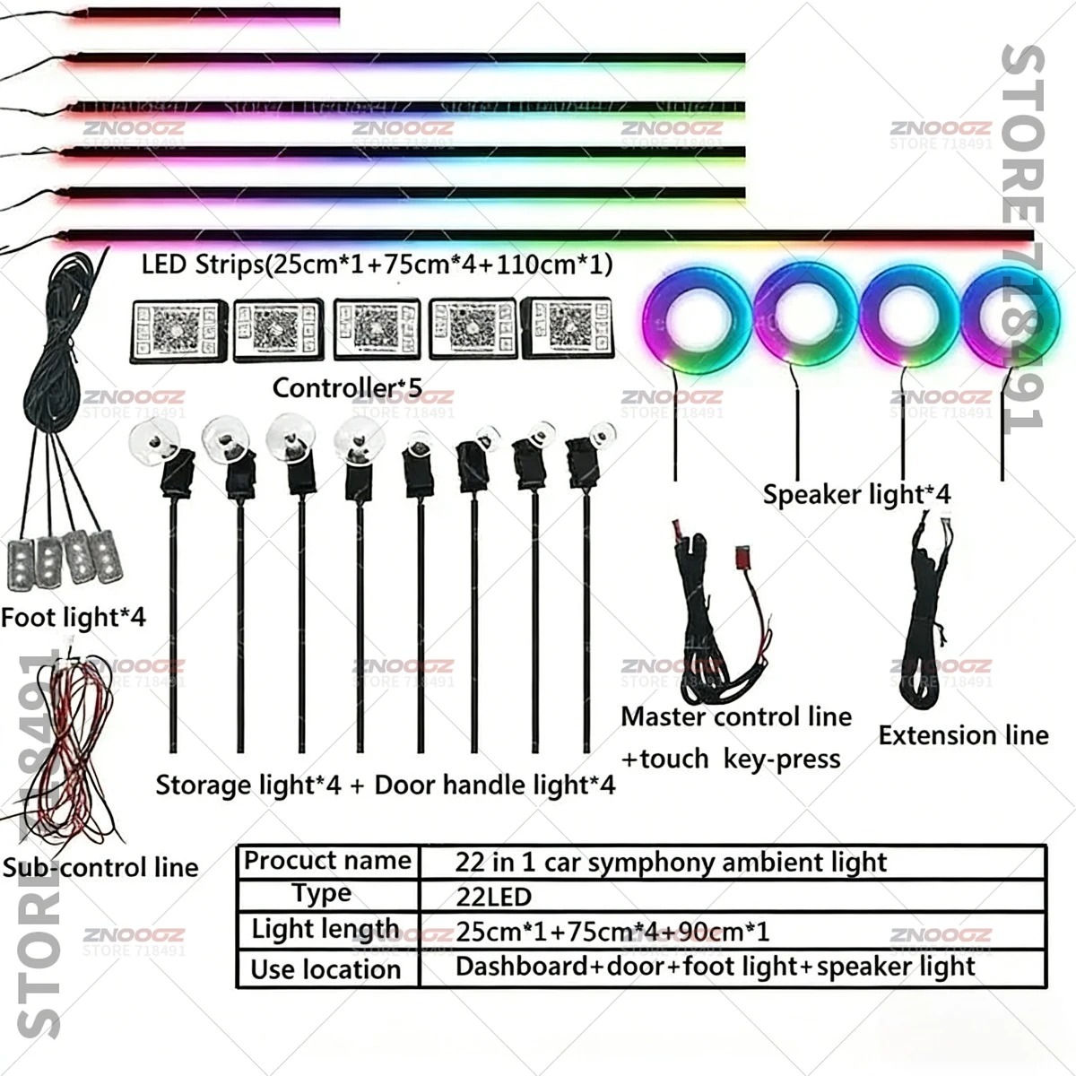 22in1 RGB Auto Innen Acryl Aut – Tech Lighting Accessories Bewertung und Preis