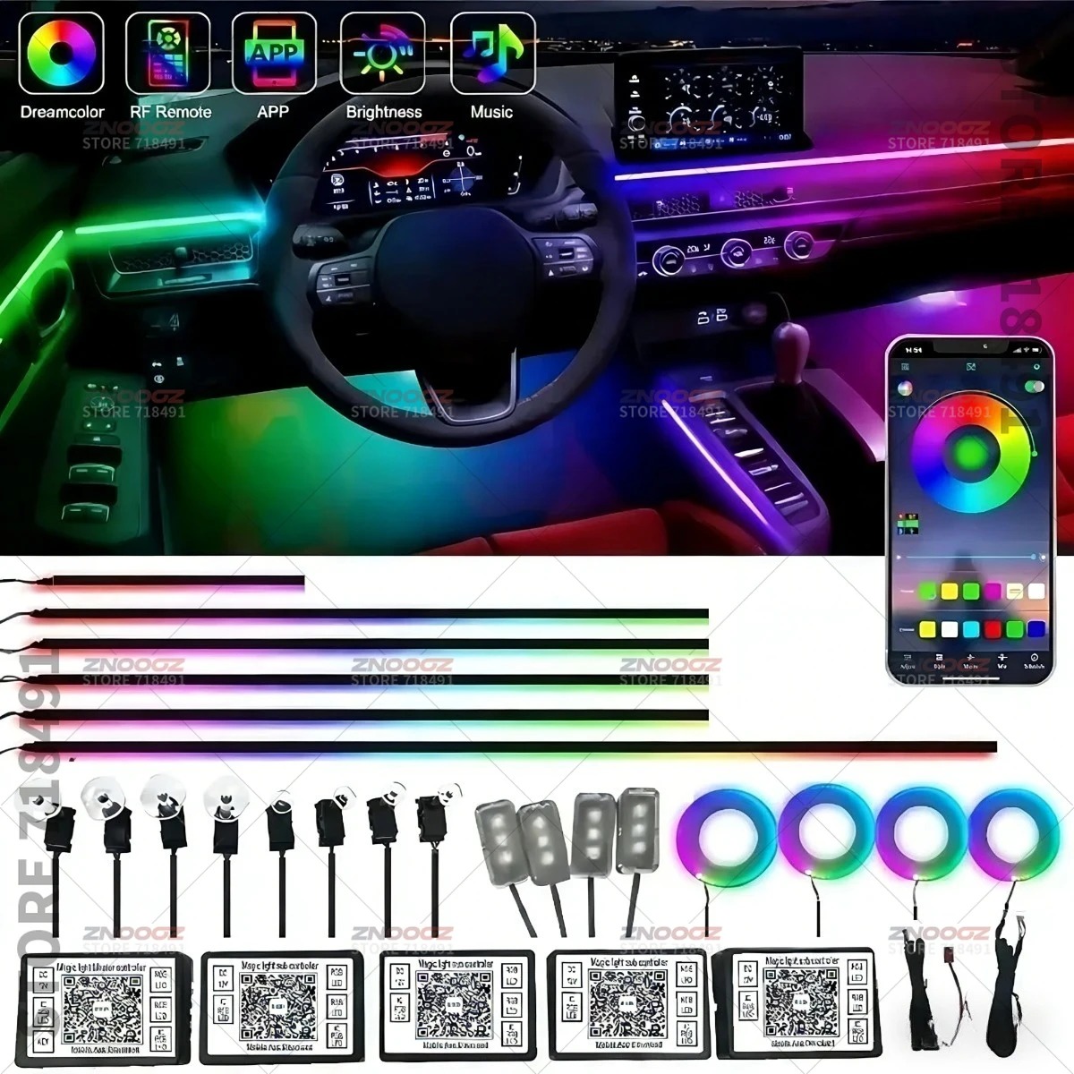 22in1 RGB Auto Innen Acryl Aut – Tech Lighting Accessories Bewertung und Preis