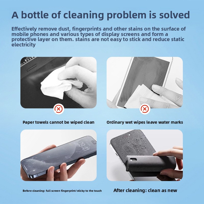 2-in-1-Spray-Reinigungstuch fü – Screen Cleaner Spray Bewertung und Preis