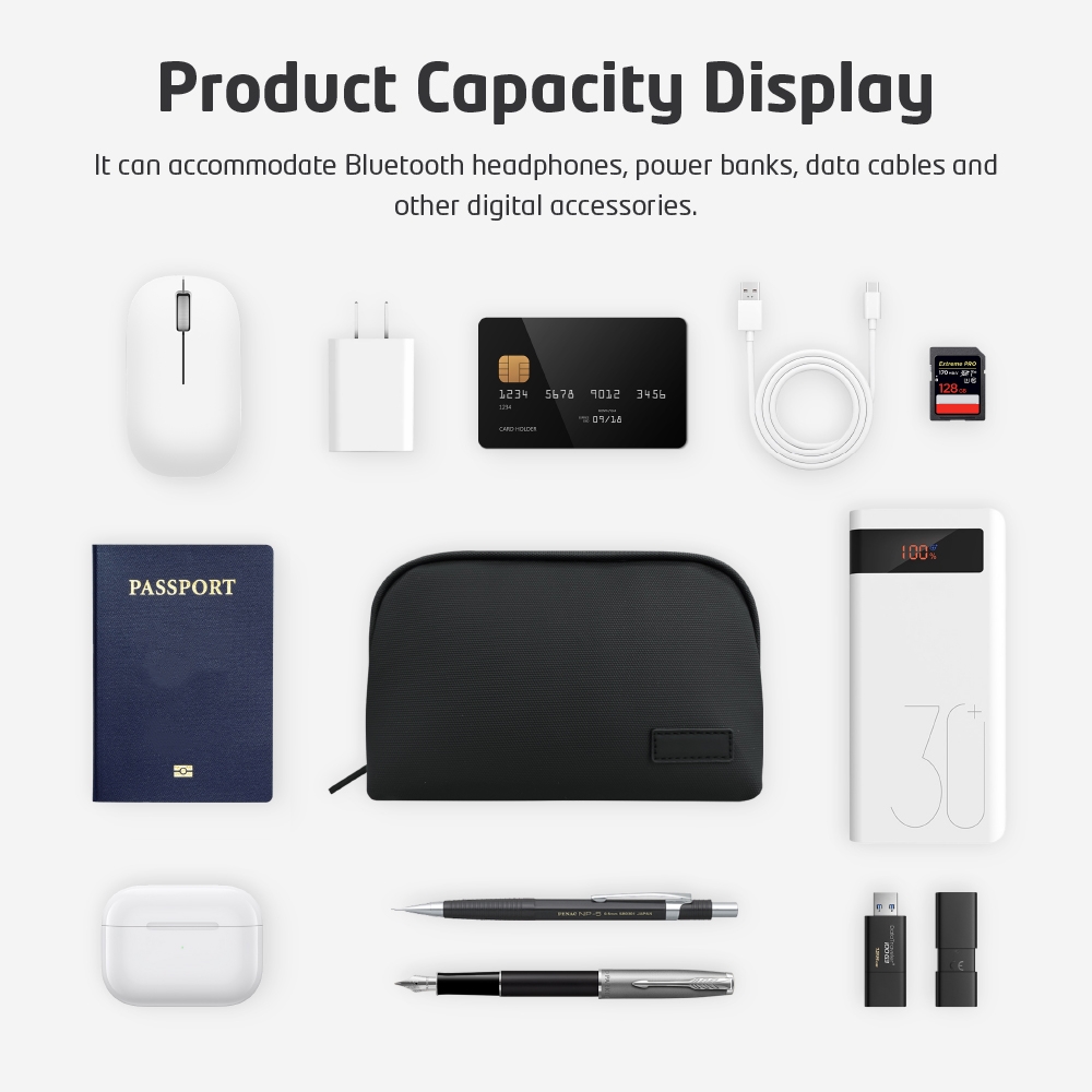 Leichte, wasserabweisende Tech – Tech Accessories For Travel Bewertung und Preis